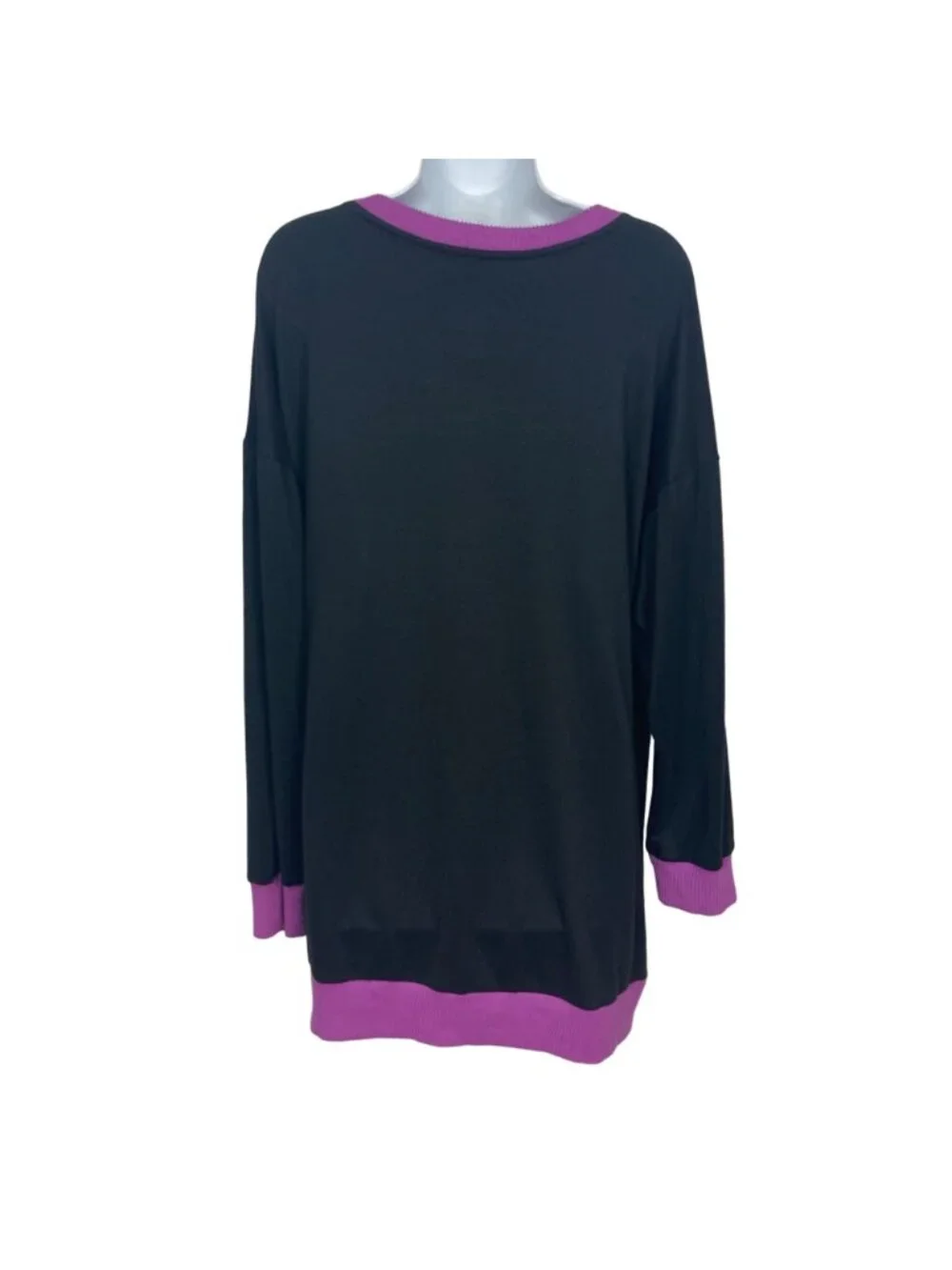 Disneys Nightmare Before Christmas Sleep Shirt Womens XL Lounge Top Black Purple - Picture 7 of 7